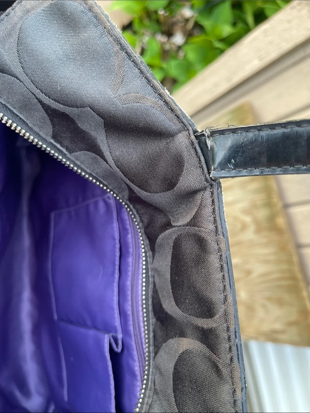 COACH Y2K Poppy Graffiti Signature Black Tote Bag Sunglasses Star purple - Picture 7 of 15